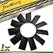 Roue de ventilateur Pale de ventilateur Refroidissement du ventilateur de radiateur compatible avec 3er 5 he 7er Z3 E46 E36 E34 E39 E32 E38 1986-2005 11521712058