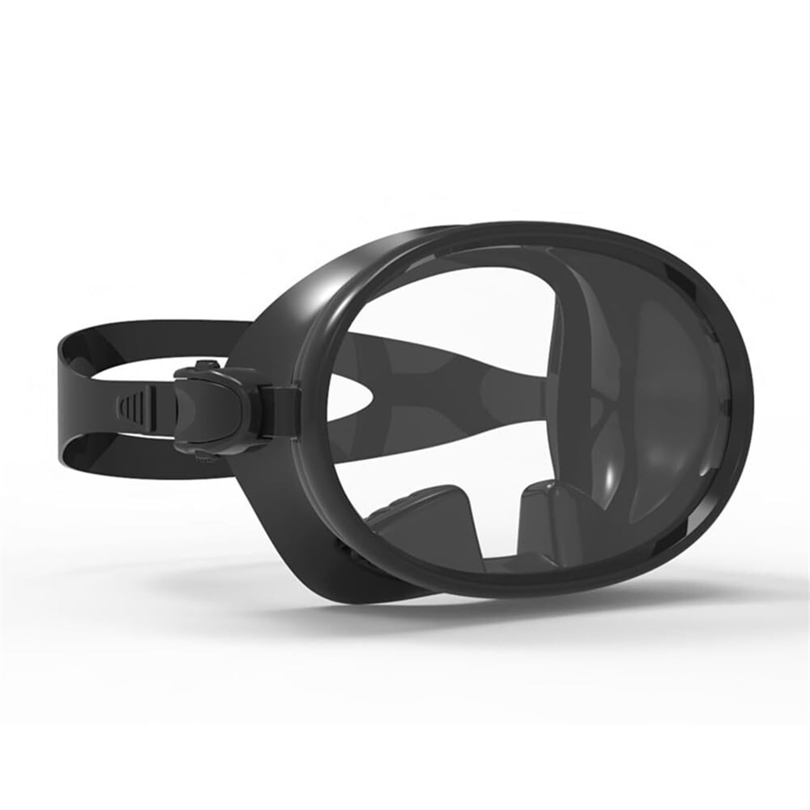 Lunettes De Plongée en Apnée Masque De Plongée en Apnée en Verre Trempé avec Cache-Nez HD Champ De Vision Lunettes De Plongée Lunettes De Plongée Étanches Anti-buée Antidéflagrantes Masques