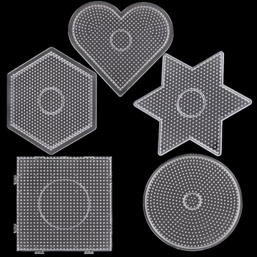 Panneau perfore transparent 5mm pour perles plaques etoile coeur carre hexagonal