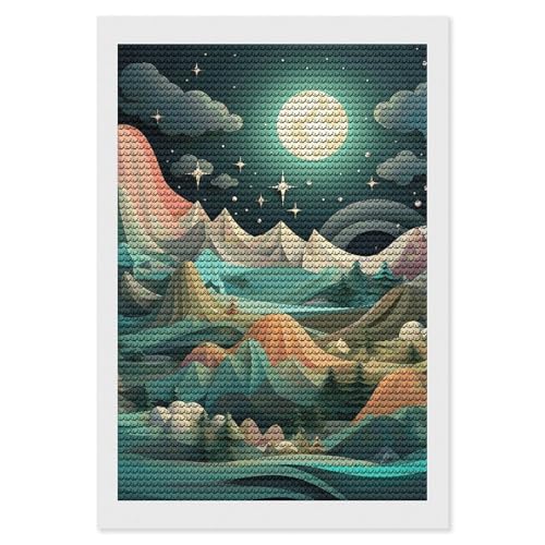 Kit peinture diamant 5D débutant pour créer une décoration murale
