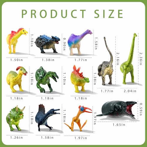 Imanes Decorativos Dinosaurio 12-Pack 3D miniatura 6