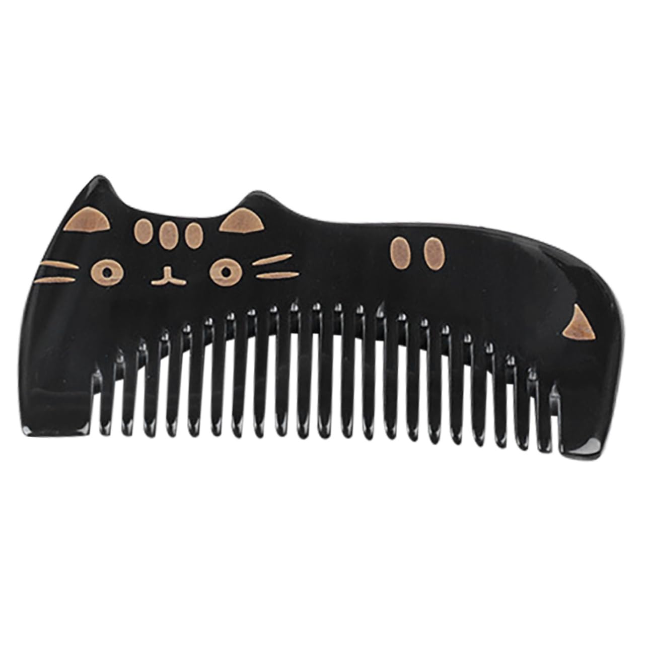 Gatuida 5pièces Peigne Multifonctionnel Corne Pour Peigne Portable Et Pour Cheveux Épais Et Bouclés Pratique Et Élégant Sans Électricité Statique