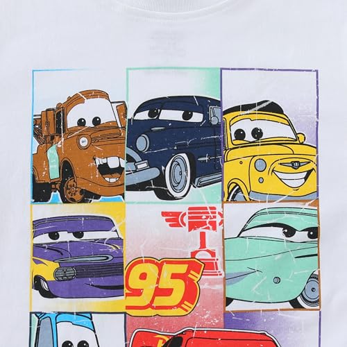 Image of Disney Cars Boys Short Sleeve T-Shirt and Shorts Set for Toddler Little to Big Kids