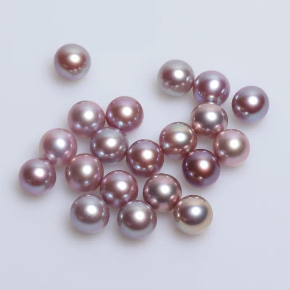 Perlenperle, 2–12 mm, 100% lose Süßwasserperle mit Perfekter runder Form – AAA-Qualität, halblochgebohrt – Violette Perle, 11–11,5 mm
