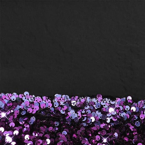 LISHAN Women's Nightclub Over Knee Thigh High Boots Glitter Sequince Sparkly Pointed Toe Stilettos4