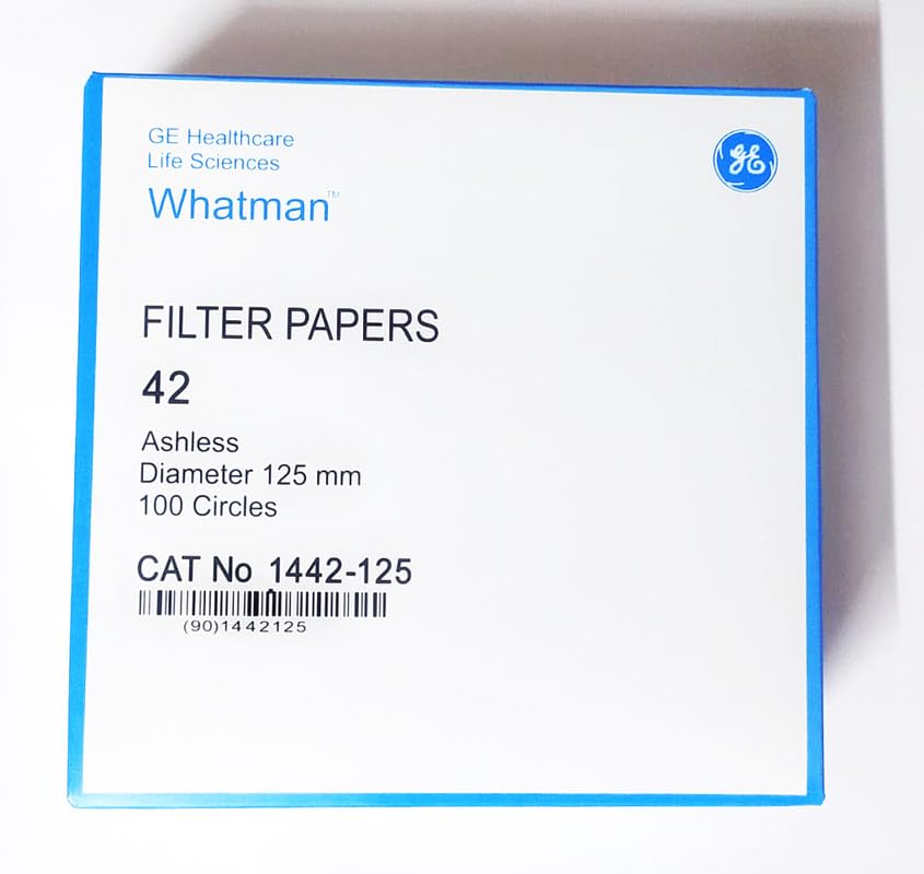 Whatman Grade-42 1442-125, Whatman Ashless Filter Paper Round Sheets Pack of 100 (12.5 CM Diameter). By-126 MTECHLAB-image-10