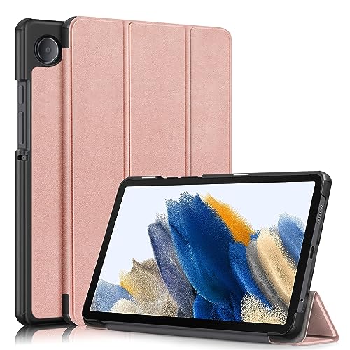 Custodia perfetta per tablet per Samsung Galaxy Tab A9 : Design semplice, classico ed elegante in morbida pelle; Ritagli per un facile accesso a tutte le porte + fotocamera.