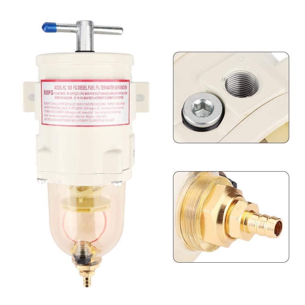 Cambio Del Filtro De Aceite 500FG-separador De Agua Del Combustible Del Carro Del Barco De Accesorios Modificado