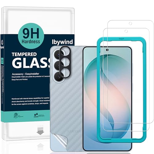 Image of Ibywind for Samsung Galaxy S26+ 5G Screen Protector,2-Pack,9H Hardness Tempered Glass with Camera Lens Protector,Easy Installation Tool,Bubble-Free,Fingerprint Unlock,Anti-Shatter,Anti-Scratch