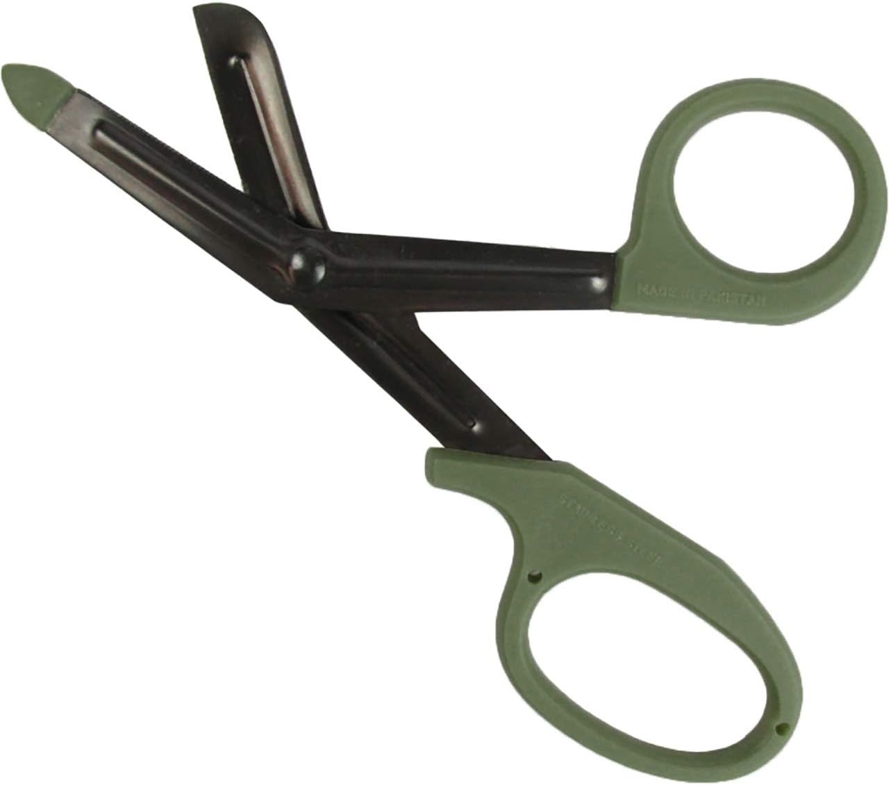 7.25" EMT Shears With Olive Drab Handle & Black Blades