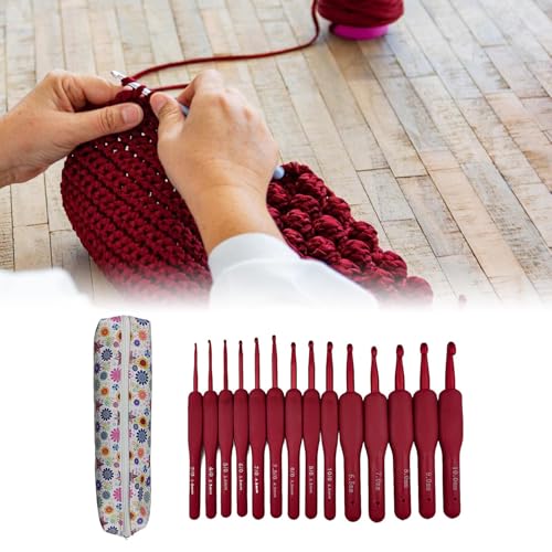 Crochets ergonomiques MEIBAOGE en aluminium et finitions de précision pour tissage