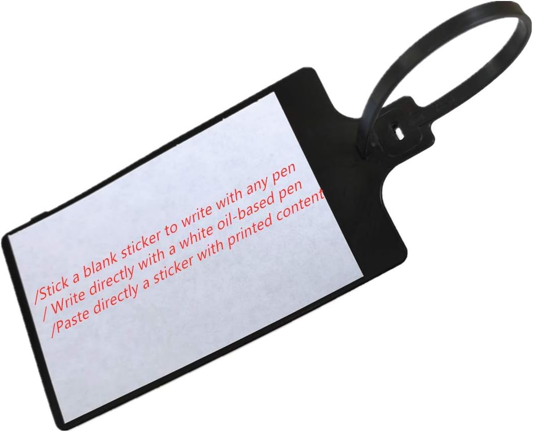 Get Special Price Plastic Seals Shipping Tags Logistics Use Big Sign Tie Large Label Tie, 255mm Total Length, Package of 100pcs (Black)