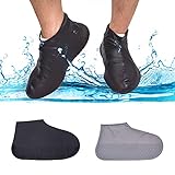 OCDLIVERER Waterproof Shoe Cover, 2 Pairs of Bowling Shoe Covers, Reusable, Easy to Carry, Outdoor Shoes Protection, Non Sliding Rain Shoes,Boot Covers, Waterproof Socks for Men&Women&Children.(L)