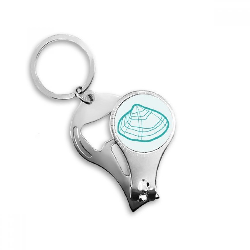 Coupe-ongles Marine Life pétoncle vert accessoire soin des mains