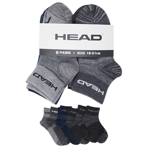 [ヘッド] 靴下 キッズ ソックス くるぶし アンクル スニーカー 18-21cm 6足セット スポーツ アンクル丈 ダークアソート 6足のサムネイル
