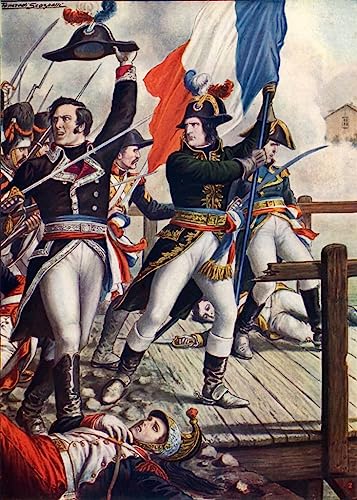 Lienzo de Napoleón en la batalla de Arcole por Tancredi Scarpelli, mural artístico de 60x90 cm
