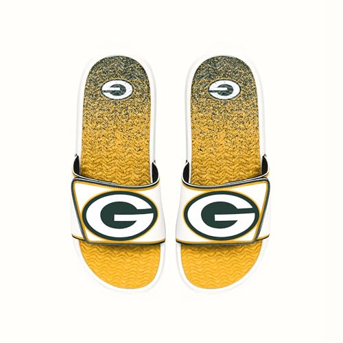 Image of FOCO mens Nfl Primary Team Logo Gradient Gel Slide Sandals