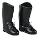 18 Inch Doll Riding Boots for Horse Riding Doll Shoes, Fits 18 Inch American Girl Dolls, Detailed with Laces, Classic Black Riding Boots