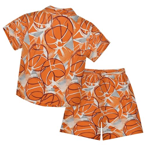 Image of Boccsty Red Strawberry Boy Summer Shorts Sets Hawaiian Toddler Boys T-Shirt & Pants 2 Pcs 3T-10T
