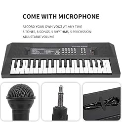 Clavier de Piano à 37 Touches pour Débutants, Piano à Clavier pour Enfants avec Microphone, Piano Portable pour… - Les Beatles, Paul McCartney, John Lennon, RIngo Starr, George Harrison Clavier de Piano à 37 Touches pour Débutants, Piano à Clavier pour Enfants avec Microphone, Piano Portable pour… – Image 5