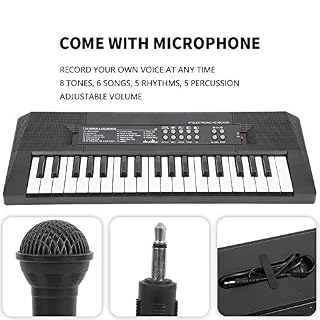 Clavier électrique Clavier musical électronique portable à 37 touches avec fonction d’enregistrement de microphone pour l’apprentissage des enfants - Les Beatles, Paul McCartney, John Lennon, RIngo Starr, George Harrison Clavier électrique Clavier musical électronique portable à 37 touches avec fonction d'enregistrement de microphone pour l'apprentissage des enfants – Image 6