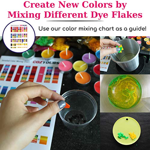 Cozyours Candle Dyes For Candle Making (Dye Flakes) #TOP5