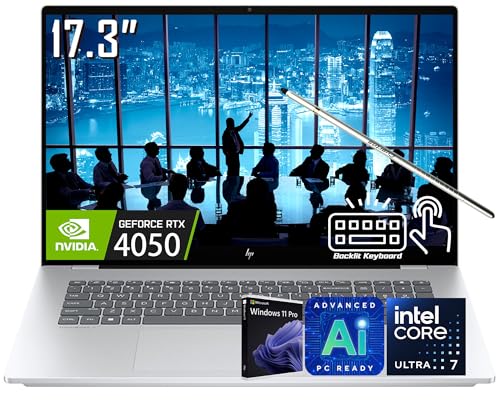 HP OmniBook 7 17.3�C���` (������Envy17) �^�b�`�X�N���[���r�W�l�X�m�[�g�p�\�R���AGeForce RTX 4050�AIntel Evo Core Ultra 7 Series 2 258V(>Ultra 9 185H)�ACopil