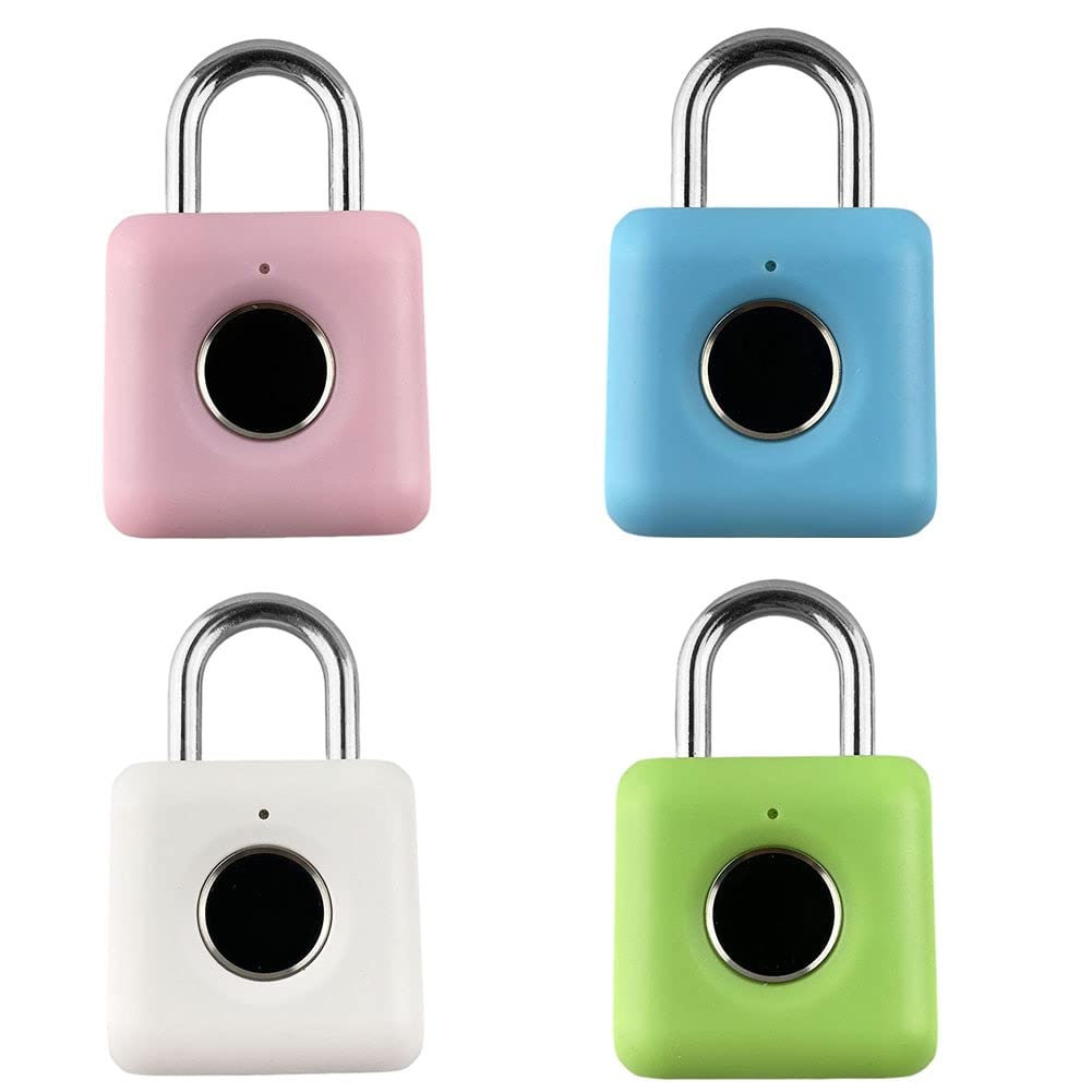Kombinationsvorhängeschlösser Elektronisches Schloss Reisetasche Schließfach Smart One Touch Entsperren Schließfachschloss Vorhängeschlösser(Pink,Pink)