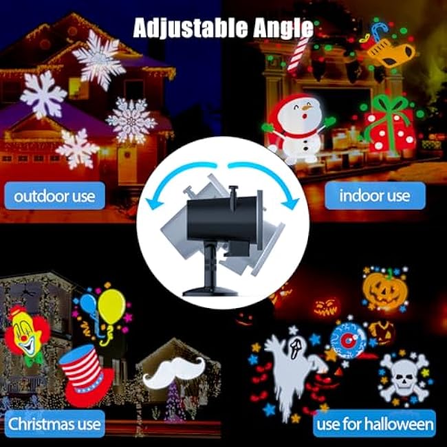 WFOJOO Holiday Projector Lights Led Christmas Projector Light