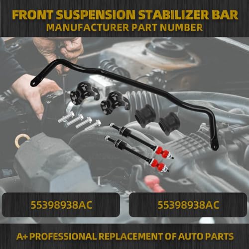 Dasbecan 55398938AC Front Stabilizer Bar & K80894 Sway Bar Link Kit - Image 3