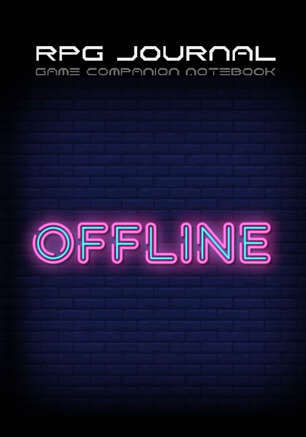 RPG Journal: Mixed paper: Ruled, Graph, Hexagon and Dot Grid | Sci-Fi Game Companion Notebook Offline Neon