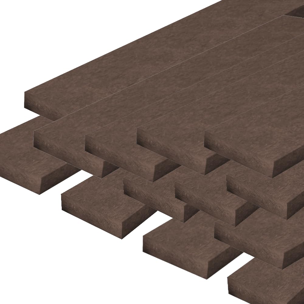 Kunststoffbretter, Brettprofile aus dem Recycling Kunststoff hanit®, 200 x 10 x 3cm, braun (20)