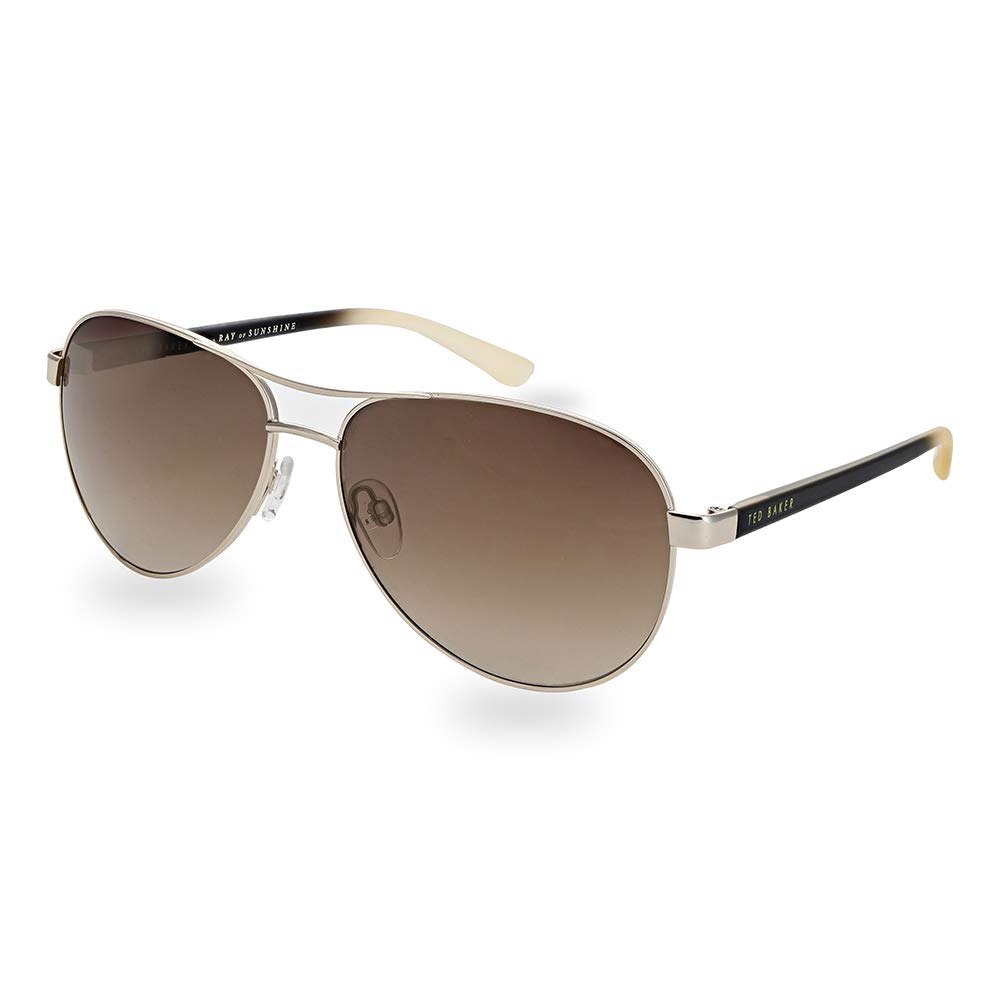 Ted Baker Men's   Black Aviator Brown Gradient Tb1271 Oliver Sunglasses , BrandAlley
