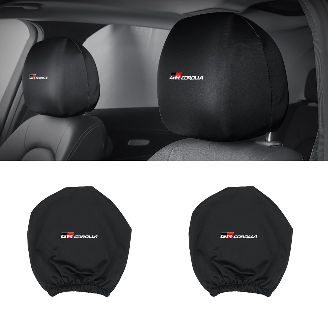 Amazon | GR カローラ 適用 車 ヘッドレストカバー 汚れ防止 GR
