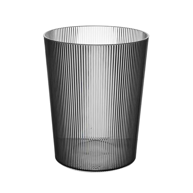 Caneca de basura transparente redonda de plástico 2 galones