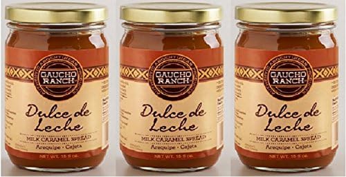 Dulce de leche Gaucho Ranch / Milk Caramel 15 oz. Bottle 3 PACK