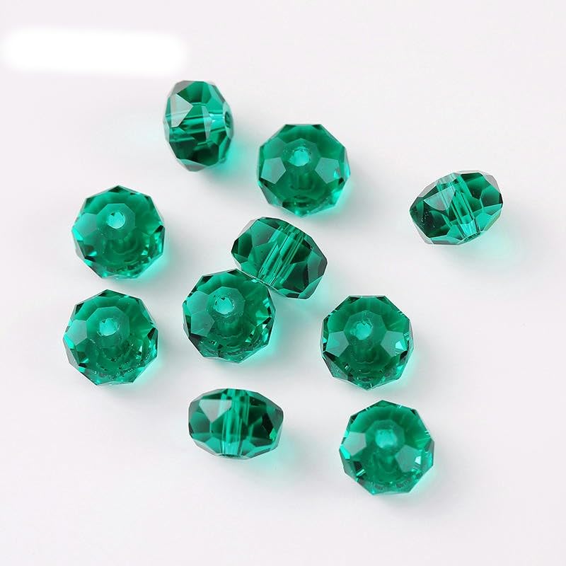200 szt. 6/8 mm 5A kryształowe szklane koraliki fasetowane kryształowe koraliki z kryształu górskiego, koraliki ze szkła bikonowego, do rękodzieła, dekoracji DIY