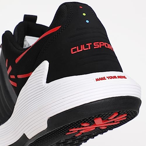 Image of CULT Men's Impact Training Shoes, Enhanced Grip, Multi-Directional Flexibility, High Energy Return, Engineered Mesh Upper, Lace-Up, Pull Tabs, Reinforced Heel & Toe Cap