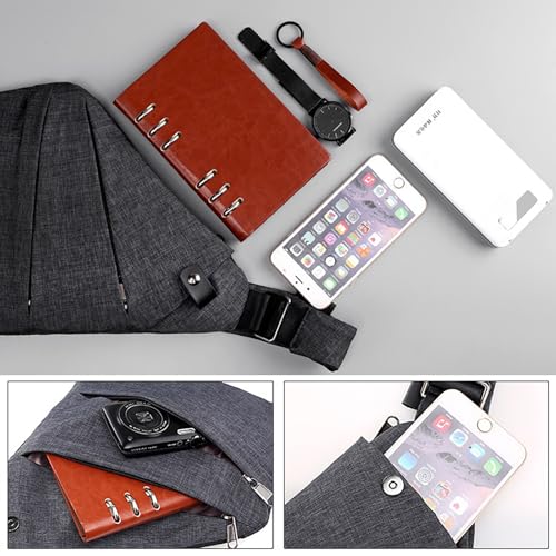 Anti Theft Travel Bag Crossbody, Multi-pocket Anti-theft Purses, Sling Bag with Adjustable Strap for Women Men3