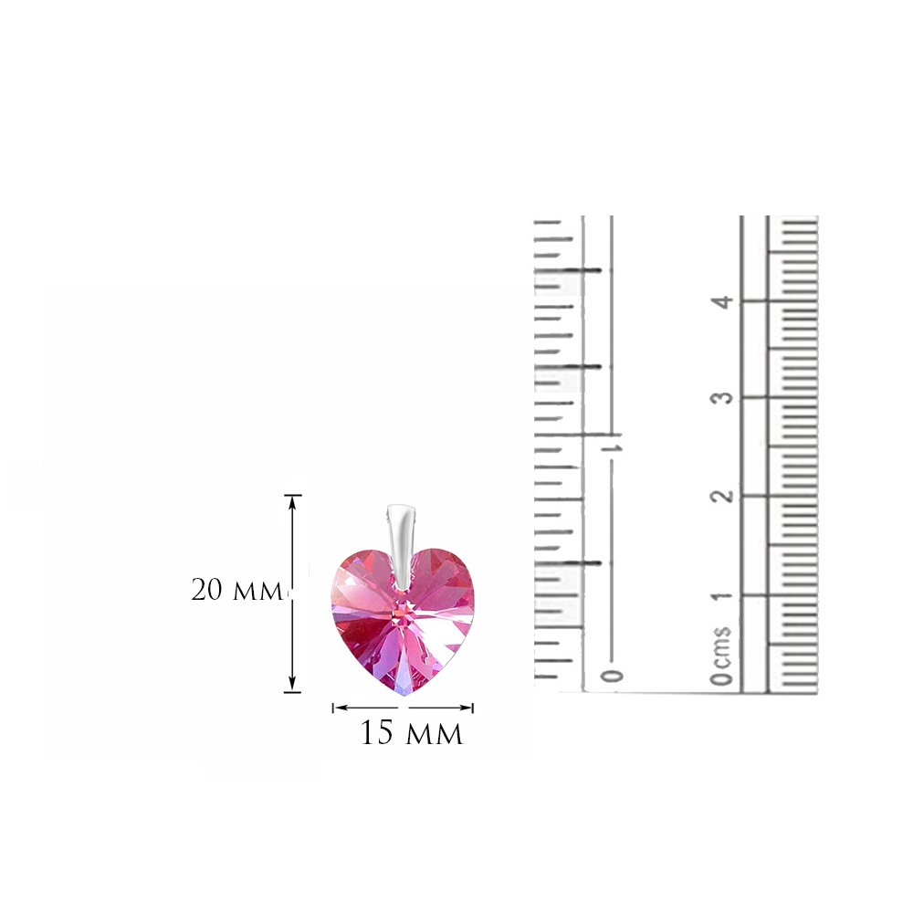 Swarovski Pink Heart Pendant for Valentine's Day
