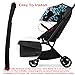 Baby Stroller Armrest Cover, Universal Handlebar Cover, Replacement Baby Stroller Bumper Bar Protective Cover,100% Cotton Hook and Loop Fastener,Black