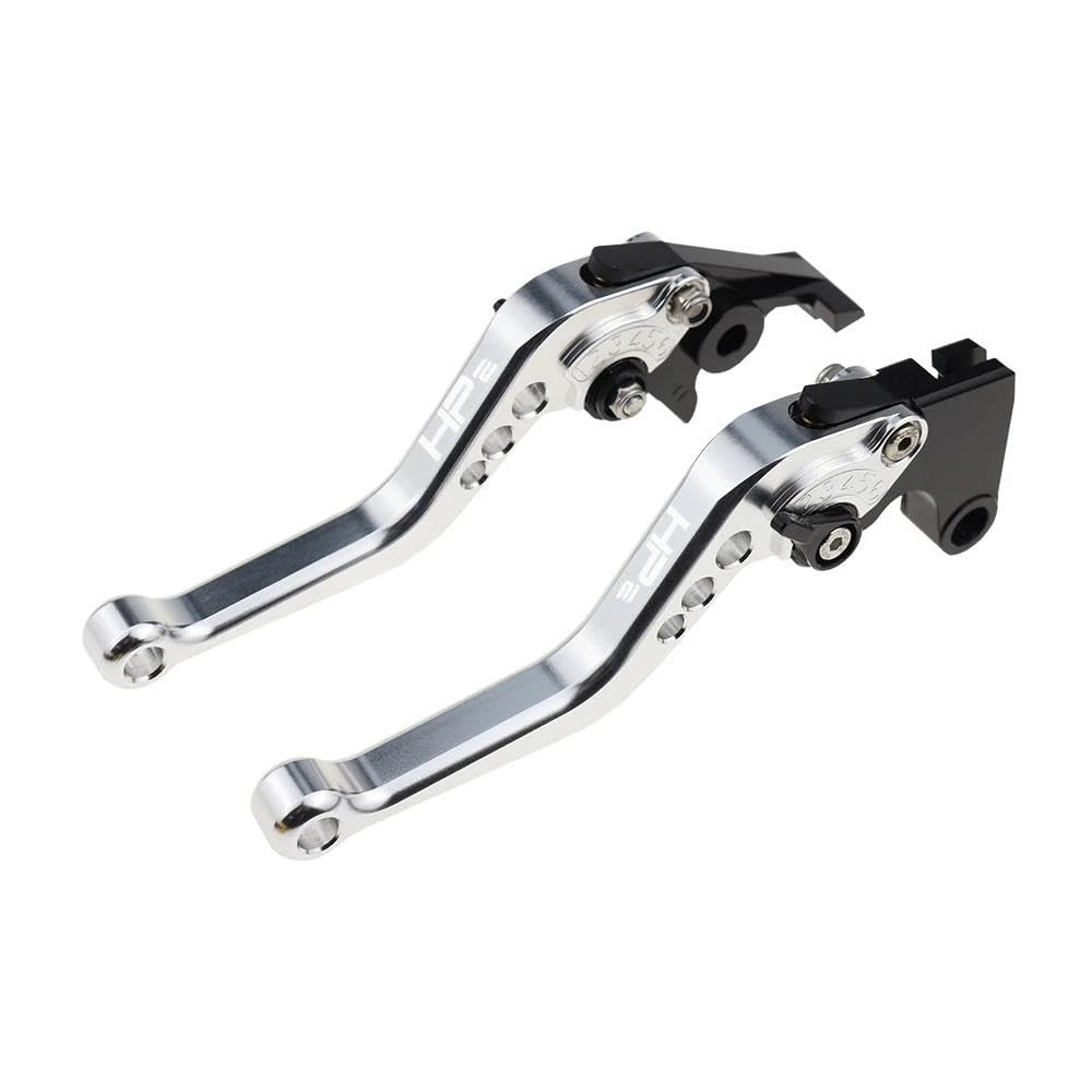Ewrsghrt Silver Short Brake Clutch Levers Adjustable Handle Set For Hp2 Megamoto 2006 2007 2008 2009 Motorcycle Cnc Accessories(Silver)