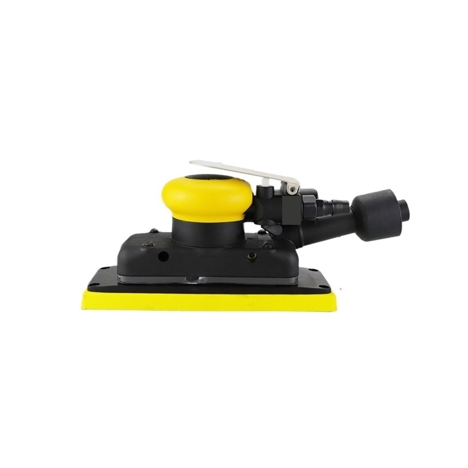 Amrttwy Yellow Air Tools, Rectangular Pneumatic Dry Grinder Car Paint Putty Grinder Vacuum Polisher Sandpaper Machine Suitable For Car(Yellow)