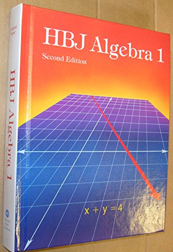HBJ Algebra 1 0153536403 Book Cover