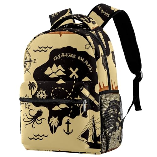 Sac de voyage décontracté à motif boussole nautique et bretelles ajustables