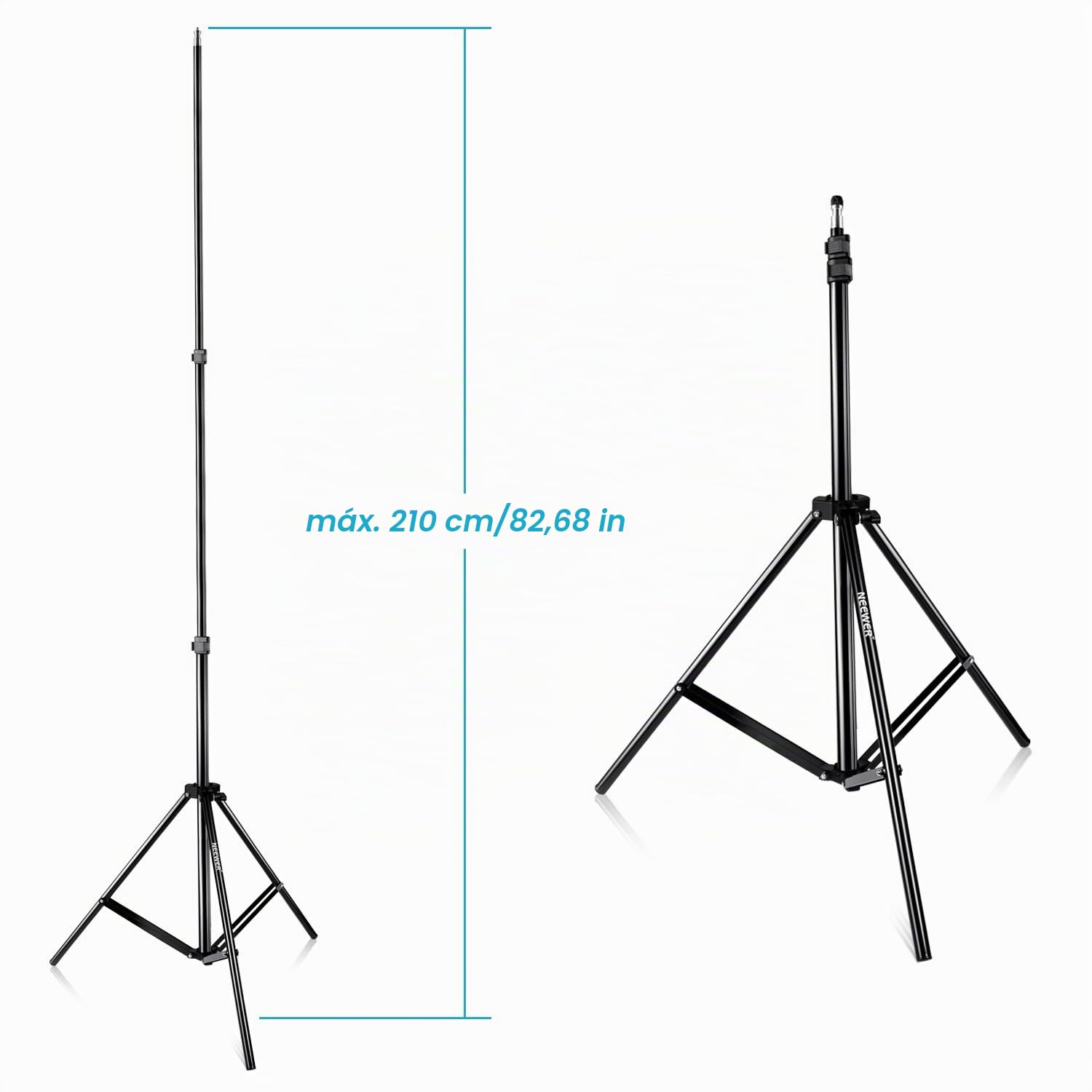 Neewer® - Kit de 3 paraguas (blanco, reflectante plateado y reflectante dorado) de 84 cm y soporte para flash para cámaras Canon 430EX II, 580EX II, Nikon SB600 y SB800, Yongnuo YN560, YN565, Neewer TT560, TT680