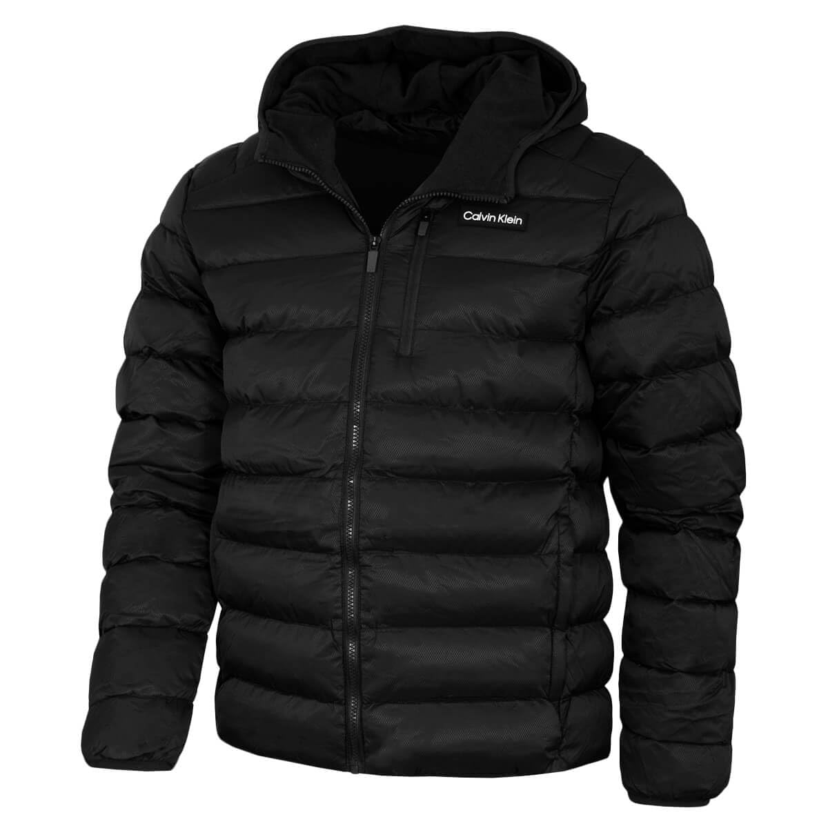 Calvin Klein Men's Black Luxe San Gabriel Woven Jacket - M