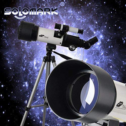 Telescope for Kids 70mm Aperture 400mm AZ Mount Astronomical Refractor Portable Telescope for Kids and Beginners with Backpack,10mm Eyepiece Phone Adapter to View Moon and Planet - Thumbnail 2