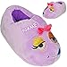 alles-meine.de GmbH Hausschuhe / Pantoffel -  Smilie - lustiges Smile Gesicht - lila  - Größe Gr. 38 / 39 / 40 / 41 / 42 / 43 / 44 EU - inkl. Name _ schön warm _ Plüschhausschu..