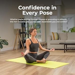 Sunny Health & Fitness Slim High-Density Exercise Yoga Mat - Pink — photo 6 of 6